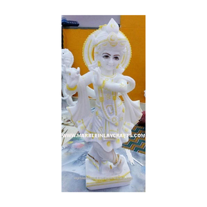 Lord Krishna Marble Statue - Product Image 1