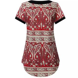 เสื้อยืดเอวลอยสไตล์ฤดูร้อนสำหรับผู้หญิง,เสื้อยืดผู้หญิงขายส่งราคาถูกจากบังกลาเทศ - Product Image 4