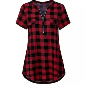 Camiseta de manga larga con cremallera para mujer, Top de compresión, ropa informal de nuevo diseño - Product Image 1