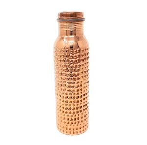 Age-Appropriate Hammered Copper Water <b>Bottle</b> for Good Health Direct <b>Drinking</b> and Presentable - Product Image 1