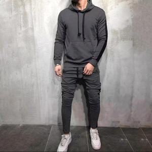 Conjunto de Sudadera con capucha para hombre, conjunto de ropa para correr con logotipo privado, informal, Colección Otoño otoño - Product Image 5