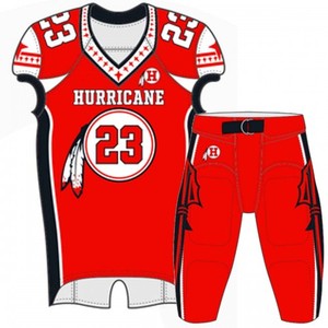Vente d'usine de maillot de football américain de haute qualité conçu sur mesure respirant petit quantité minimale de commande impression par sublimation uniforme de taille XL - Product Image 1