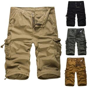 Pantalones Cortos Cargo de Lona Casuales para Hombre, Talla Grande, Multibolsillos, Impermeables, Transpirables, Resistentes al Viento, para Deportes y Trabajo - Product Image 3