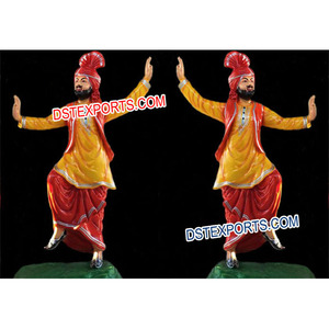 แต่งงานปัญจาบBhangraรูปปั้นปัญจาบวัฒนธรรมไฟเบอร์รูปปั้นปัญจาบJattรูปปั้น - Product Image 1