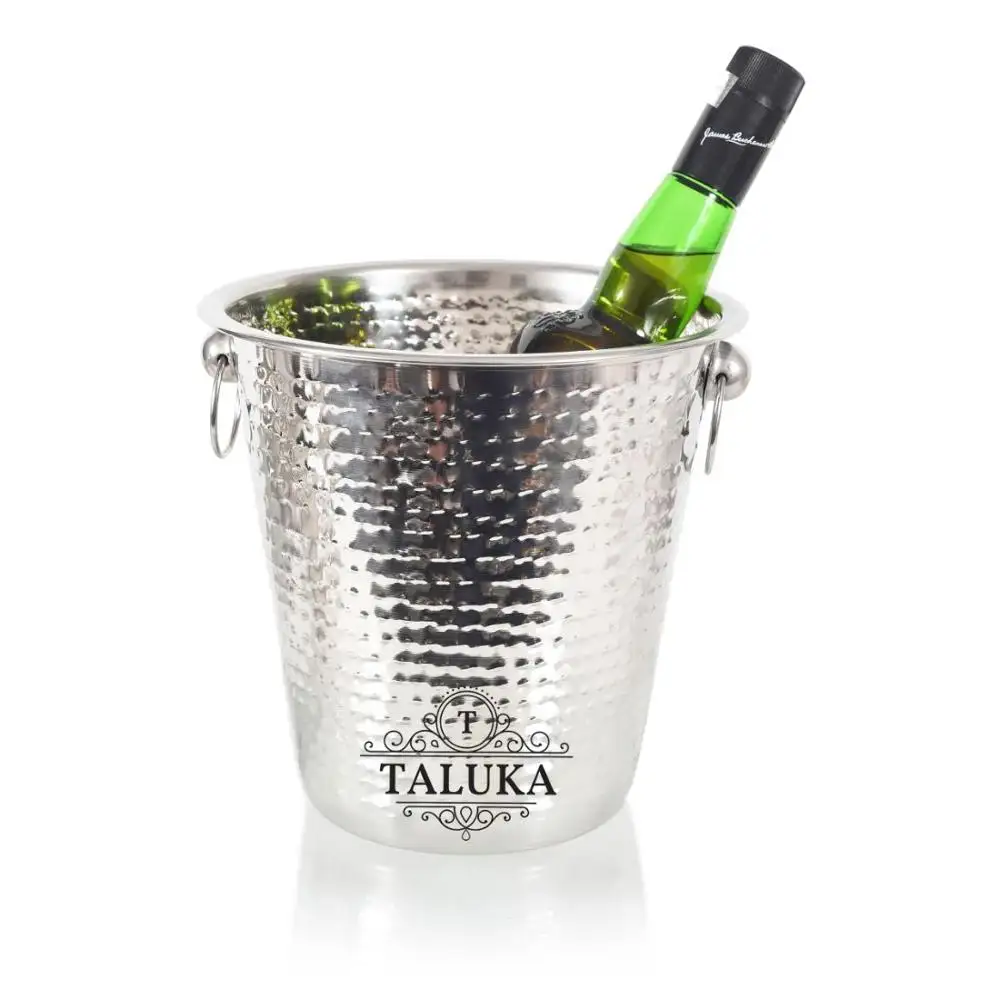 Wholesale Supplier 50 Oz Stainless Steel Hammered Champagne Ice Bucket