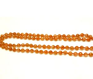 สร้อยคอสวดมนต์สไตล์โบฮีเมียนธรรมชาติแบบกลมลูกปัดมาลาแบบถักด้วยมือของขวัญที่สมบูรณ์แบบ - Product Image 2