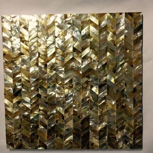 Carreaux de salle de bain décoratifs Sea Shell Wall mother of pearl mop and shell interior wall mate kerala wall tiles - Product Image 4