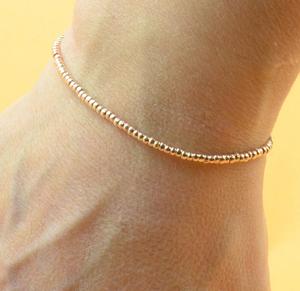 Rose gold silver <b>adjustable</b> <b>bracelet</b>.Silver Rose Thread <b>Bracelet</b> - Product Image 1
