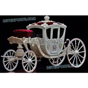 Royal Presidential Horse Carriage/Buggy White Covered Horse Drawn Occasions Buggy English Horse Carriage For Luxury Rides