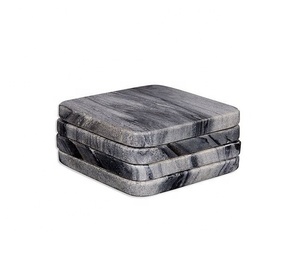 Posavasos Cuadrados de Madera Hechos a Mano con Diseño de Mármol, Clásicos y Creativos, Bajo MOQ, Venta Directa de Fábrica al Por Mayor - Product Image 1