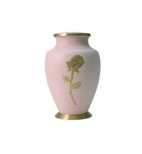 Nouvelle arrivée, urnes funéraires pour adultes en laiton de style américain, design doré en relief, faites à la main, personnalisables, durables, urnes pour cendres funéraires - Product Image 3