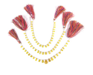 Pierre précieuse percée de Zircon jaune avec cadeau à la mode fait main en forme de goutte à facettes pour ses brins de perles - Product Image 5