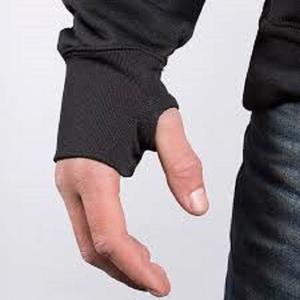 OEM Men's Custom Thumb <b>Hoodies</b> Unisex Woven Winter Anti-Wrinkle Waterproof Print Design <b>Lined</b> Pattern - Product Image 1