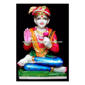 Handmade Marble Swami <strong>Narayan</strong> <strong>Statue</strong> - Product Image 1