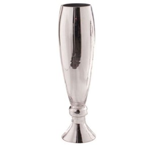 Florero de Metal y Aluminio para Decoración Moderna de Casa de Campo, Mesa de Sala de Estar, Estantería, Repisa y Entrada, 5x5x14 Pulgadas - Product Image 1