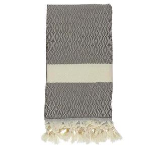 100% coton rayé 100x180cm personnalisé écologique réutilisable 180-270gsm turc surdimensionné noël brodé serviette de plage - Product Image 4