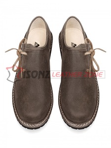Chaussures traditionnelles bavaroises en cuir Trachten pour hommes chaussures bateau respirantes pour les saisons printemps été automne - Product Image 2