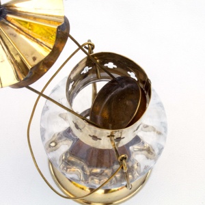 เทียนขัดเงา7 ", เทียนทองเหลืองตกแต่งแฟนซีพร้อมที่แขวนทำจากอัลลอยระดับพรีเมียม - Product Image 4