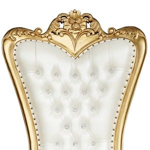 Silla Victoriana Sólida con Respaldo Alto, Diseño en Forma de Corazón, para Hotel, Sala de Estar, Villa, Eventos, Muebles Comerciales Elegantes - Product Image 5
