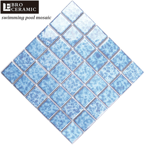 La natation décorative de piscine de vague de mer 3d conçoit la tuile de mosaïque à vendre E48T03 - Product Image 4