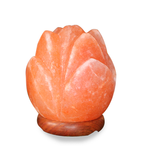 Himalayan Salt Lotus Shape Lamp Feng Shui Style Home <b>Decoration</b> Carved From Natural Crafts for <b>Car</b> Office or Home - Product Image 1