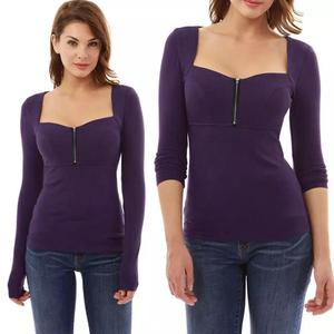 Dames Casual Chique Lange Mouw Top Medium Stretch Machine Wasbare Decoratieve Knoop Lente/Herfst Veelzijdige Blouse Office Casual - Product Image 2