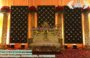 Eminentes vela paredes para boda escenario vela decoración de la pared moderno boda de vela del Metal - Product Image 3