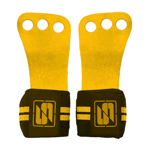 Nuevos Agarraderas de Cuero Vacuno Originales de 3 Orificios, Diseño de Última Generación, Agarraderas de Fitness de Primera Calidad, Agarraderas para Levantamiento de Pesas - Product Image 2