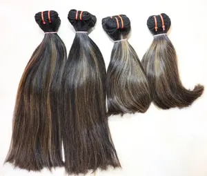 Mèches de qualité supérieure Mèches cheveux couleur Piano P4/27 mèches cheveux raides ombre blonde mèches de l'usine de fabrication de cheveux du Vietnam - Product Image 1