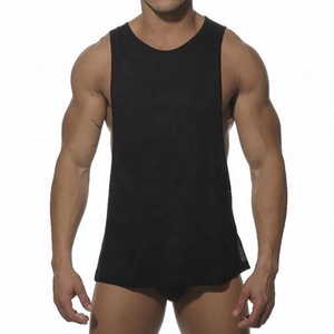 Unique OEM Men Tank Top Muscle Gym Sleeveless Plain T-Shirts Tee Bodybuilding Sport Fitness - Product Image 1
