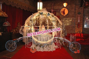 Carro decorativo de Cenicienta para fotomatón de boda, bonito Carro de decoración para sesión de fotos - Product Image 2