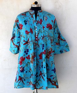 Cotton Block Print <b>Top</b> Indian Cotton Floral Design Kurti - Product Image 4