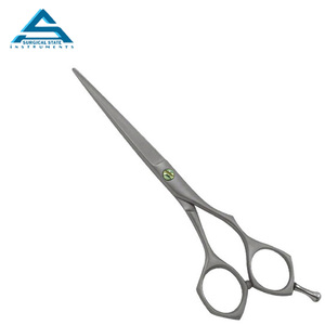 Venta al por mayor de alta calidad de diseño personalizado hoja curva salón Sheers salón de belleza de acero inoxidable tijeras de adelgazamiento del cabello - Product Image 1