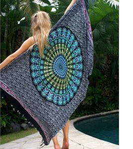 Boho Designer Women's Wear Rayon/ Cotton Trending Printed <b>Sarong</b> Pareo - Product Image 3