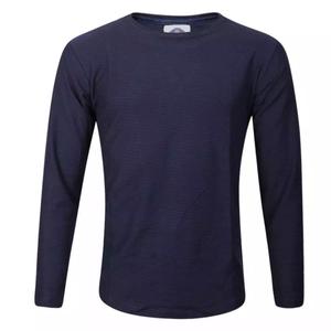 T-shirt manches longues et col rond pour homme, à faire soi-même, couleur unie, Collection du Bangladesh, vente en gros, - Product Image 1