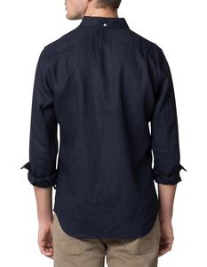 เสื้อเชิ้ตผู้ชายทรงคลาสสิกสั่งตัดพิเศษ ผ้าทวิลล์คอตตอน 100% ทอลายเรียบ สวมใส่สบาย ทรงเข้ารูป ติดกระดุม - Product Image 2