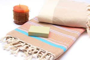 100% OEM accrocheur Zigzag Design serviettes de plage vente chaude bonne qualité Fouta serviette de plage pour une utilisation au bord de la piscine - Product Image 4