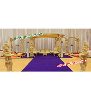 Mandril de madera tallado a mano para boda, Conjunto Clásico de mandril de madera tallados a mano de diferentes diseños - Product Image 1