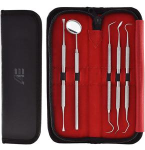 Kit d'hygiène dentaire OEM ODM pour usage personnel, en acier inoxydable réutilisable, pour un nettoyage en profondeur des dents et l'élimination de la plaque dentaire, avec détartreur - Product Image 4