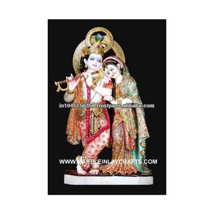 Decoration Marble Krishna Radha Statue - Product Image 1