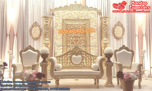 Triple tradicional Pilar boda escenario tradicional magnífico mira boda escenario de boda elegante montaje - Product Image 2