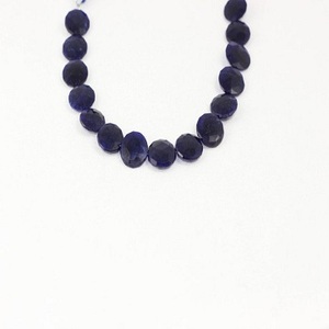 Cuentas de Briolette con forma de moneda facetada de 1 hebra de alta calidad, piedra preciosa de sodalita azul Natural para la fabricación de joyas - Product Image 6