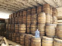 Fût en chêne blanc d'occasion de 200 L pour le vieillissement du vin et de la bière, origine MX La Casa Del Barril 900x600mm