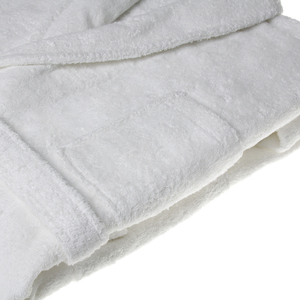 Peignoirs de luxe 100% coton de haute qualité de couleur blanche pure pour hommes Fabricant en Inde - Product Image 1