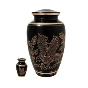 Maravillosas urnas de cremación Venta caliente La urna de cremación de metal más exigente y urna de recuerdos Urnas de cenizas conmemorativas funerarias duraderas - Product Image 1