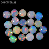 Lote de Gemas Sueltas de Ópalo Etíope Natural Multicolor de 1-20 Quilates, Opalescente, Venta al por Mayor para la Fabricación de Joyas, Certificado por Terceros