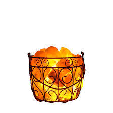 Bol sculpté à la main bol en métal de l'Himalaya en cristal naturel avec morceaux de sel panier en métal de l'Himalaya lampe à sel avec morceaux, - Product Image 3