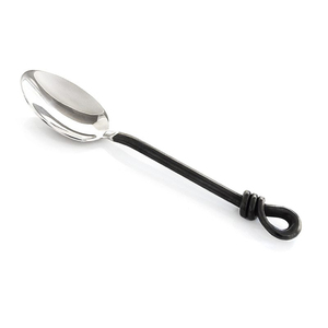 Stainless Steel Black Rope Handle <b>Table</b> <b>Spoon</b> - Product Image 1
