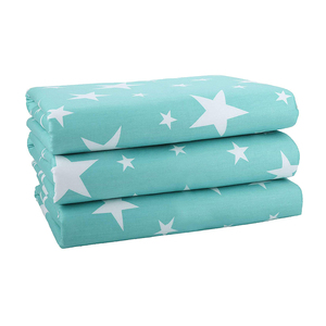Sábana bajera de punto de algodón 100% para cuna estándar y colchones para niños pequeños, a la venta, proveedor indio - Product Image 1