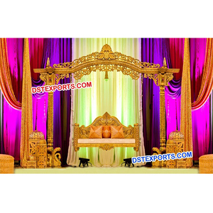 Mehndi etapa con Swing Jhoola boda Pavo Real Swing boda Metal diseñador Swing - Product Image 1